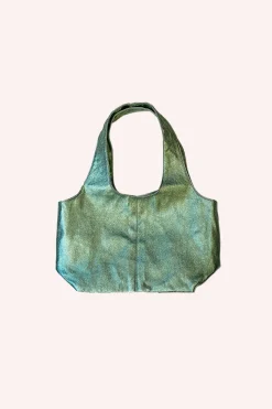 Metallic Faux Leather Mini Bag