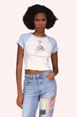 Micro Ribbed Raglan Baby Tee