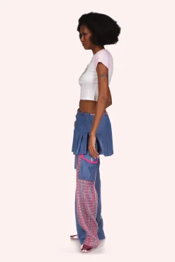 Micro Ribbed Raglan Baby Tee Pink