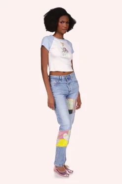 Micro Ribbed Raglan Baby Tee
