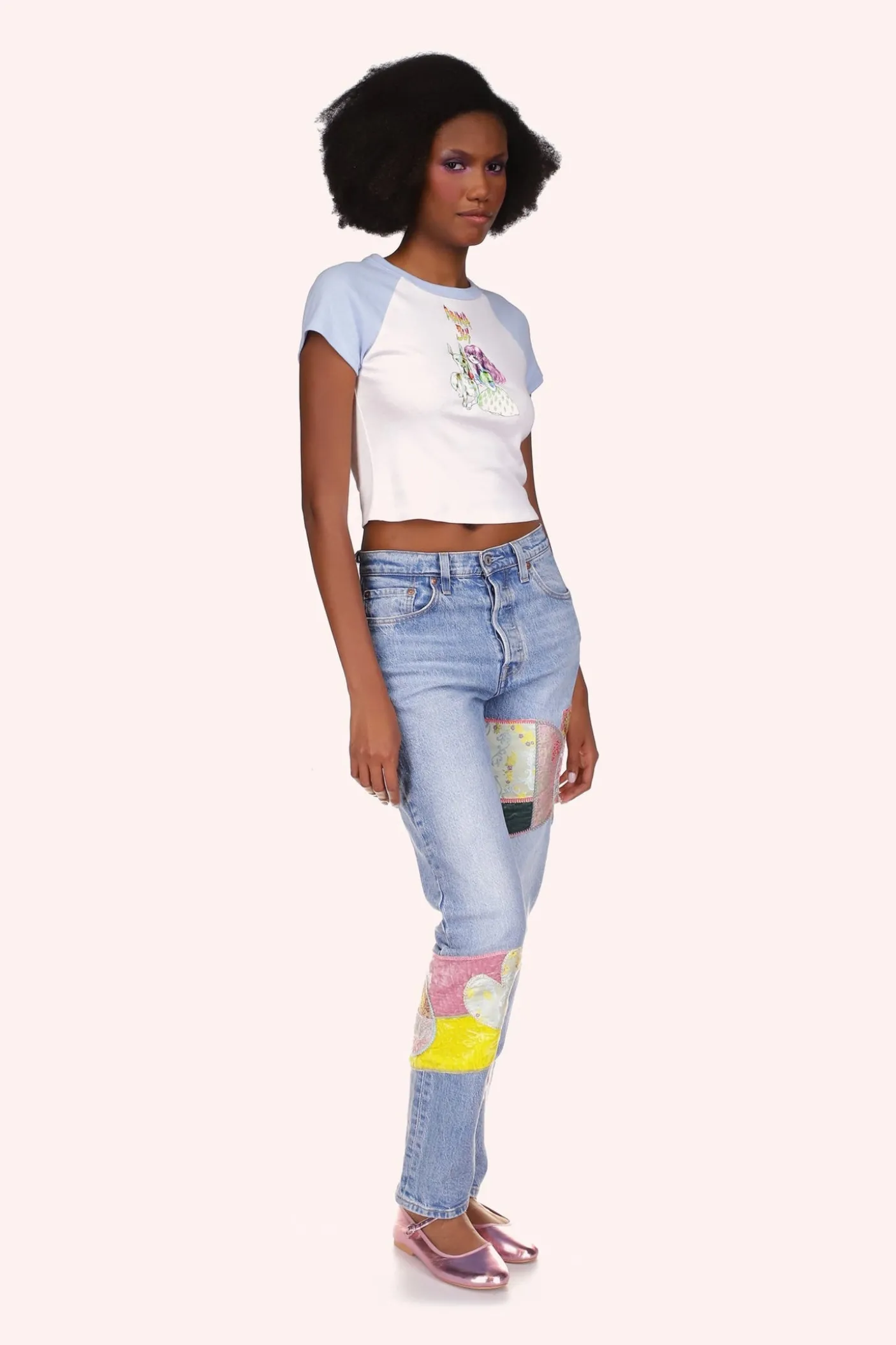 Micro Ribbed Raglan Baby Tee