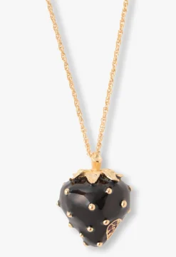 Midnight Strawberry Necklace