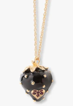 Midnight Strawberry Necklace