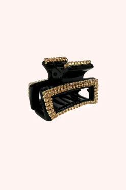 Mini Crystal Peek-a-Boo Clip Gold