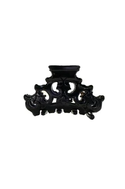 Mini Medieval French Jaw Clip Black