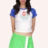 Octopus Raglan Baby Tee Blue