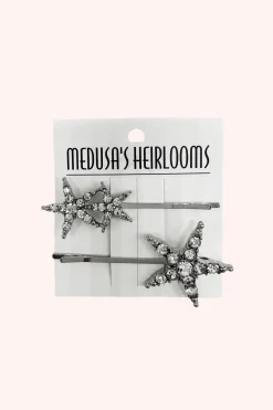 Oh My Stars Hair Pins Silver