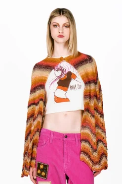 Ombre Hand Crochet Cape
