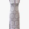 Opalescent Knit Polo Dress