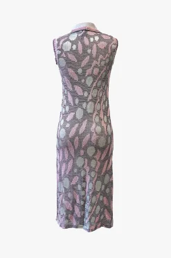 Opalescent Knit Polo Dress