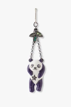 Panda Drop Chain Earrings