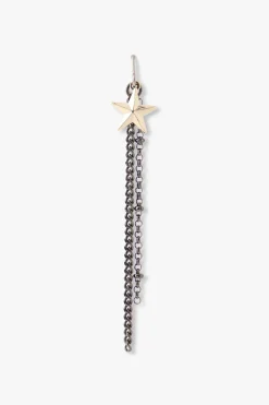 Panda Drop Chain Earrings