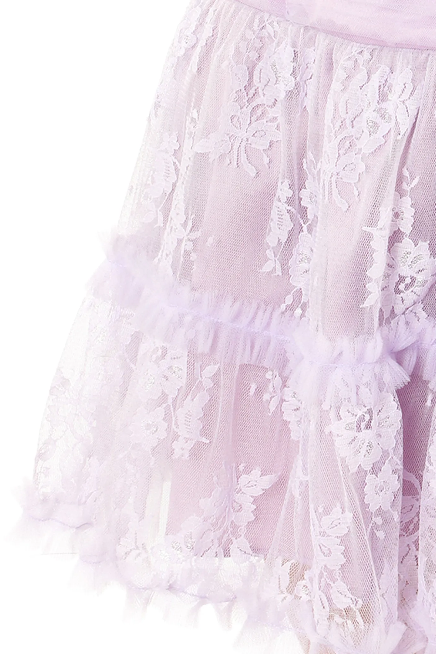 Party Girl Strapless Tulle and Lace Dress