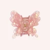 Pastel Iridescent Butterfly Jaw Clip Pink