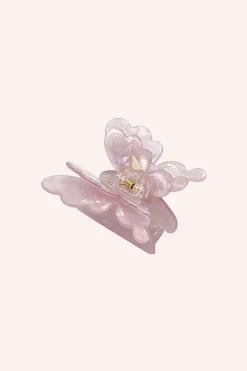 Pastel Iridescent Butterfly Jaw Clip Lilac