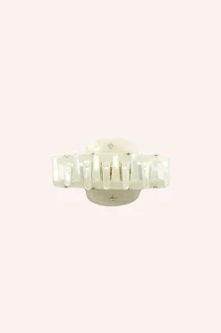 Pearl Medium Pastel Crystal Jaw Clip