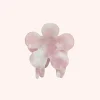 Petite Forget Me Not Flower Clip Rose Quartz