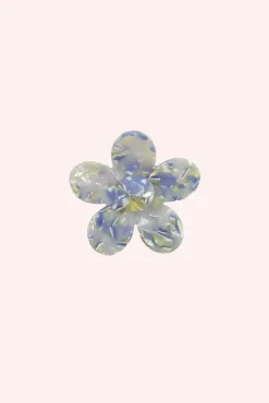 Petite Forget Me Not Flower Clip Aquamarine
