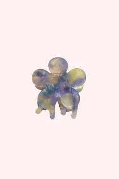 Petite Forget Me Not Flower Clip Aquamarine