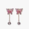 Pink Fantasy Butterfly Earrings