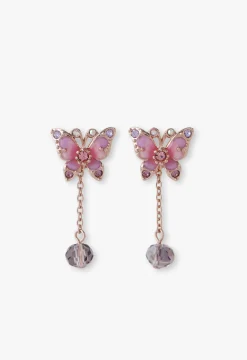 Pink Fantasy Butterfly Earrings
