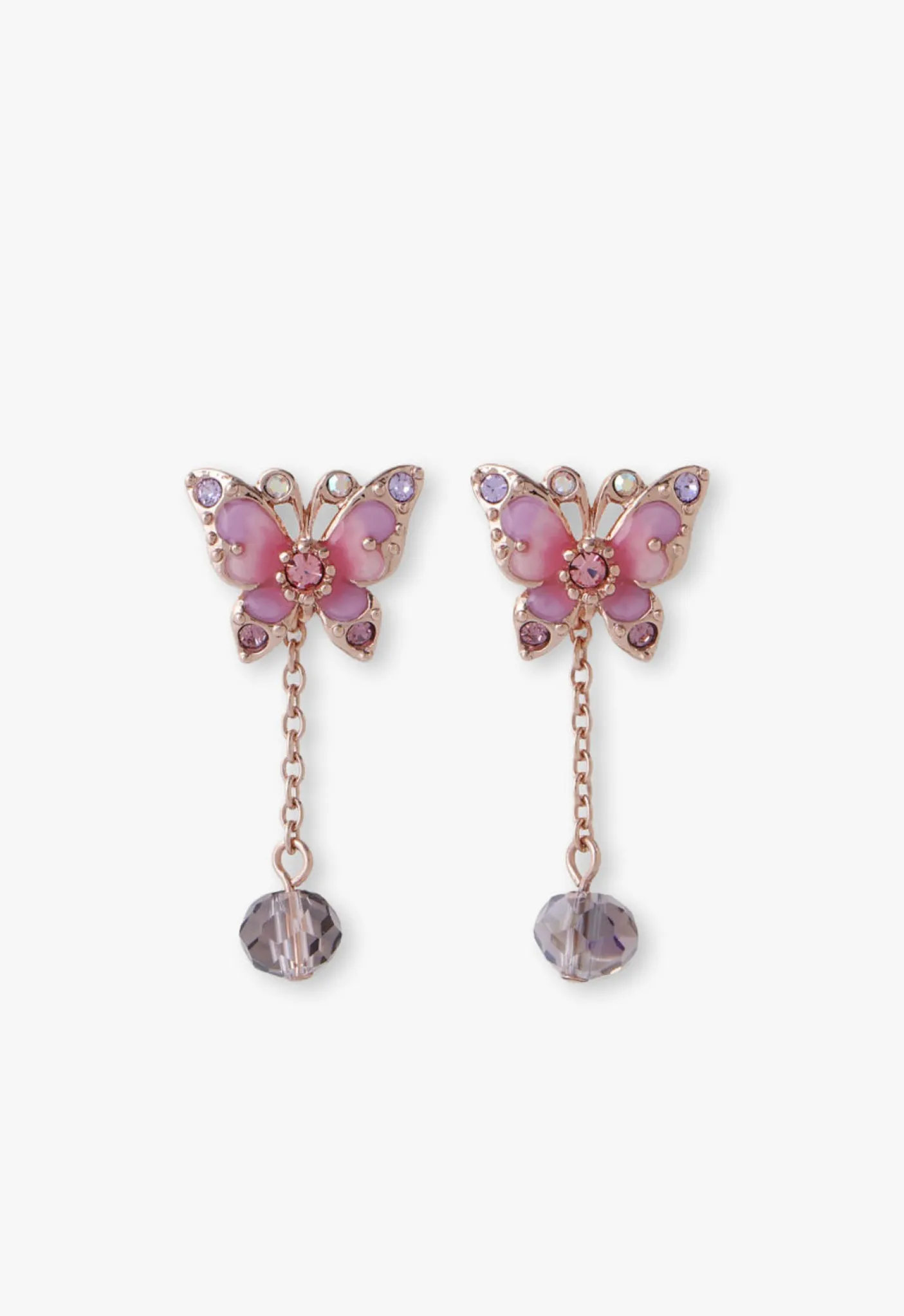 Pink Fantasy Butterfly Earrings
