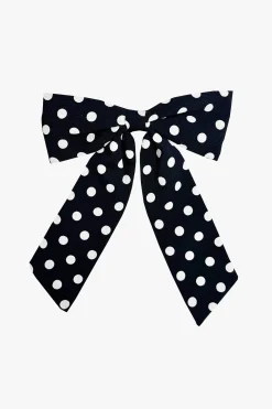 Polka Dot Bow Hair Clip
