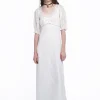 Poppy Embroidered Chiffon Dress
