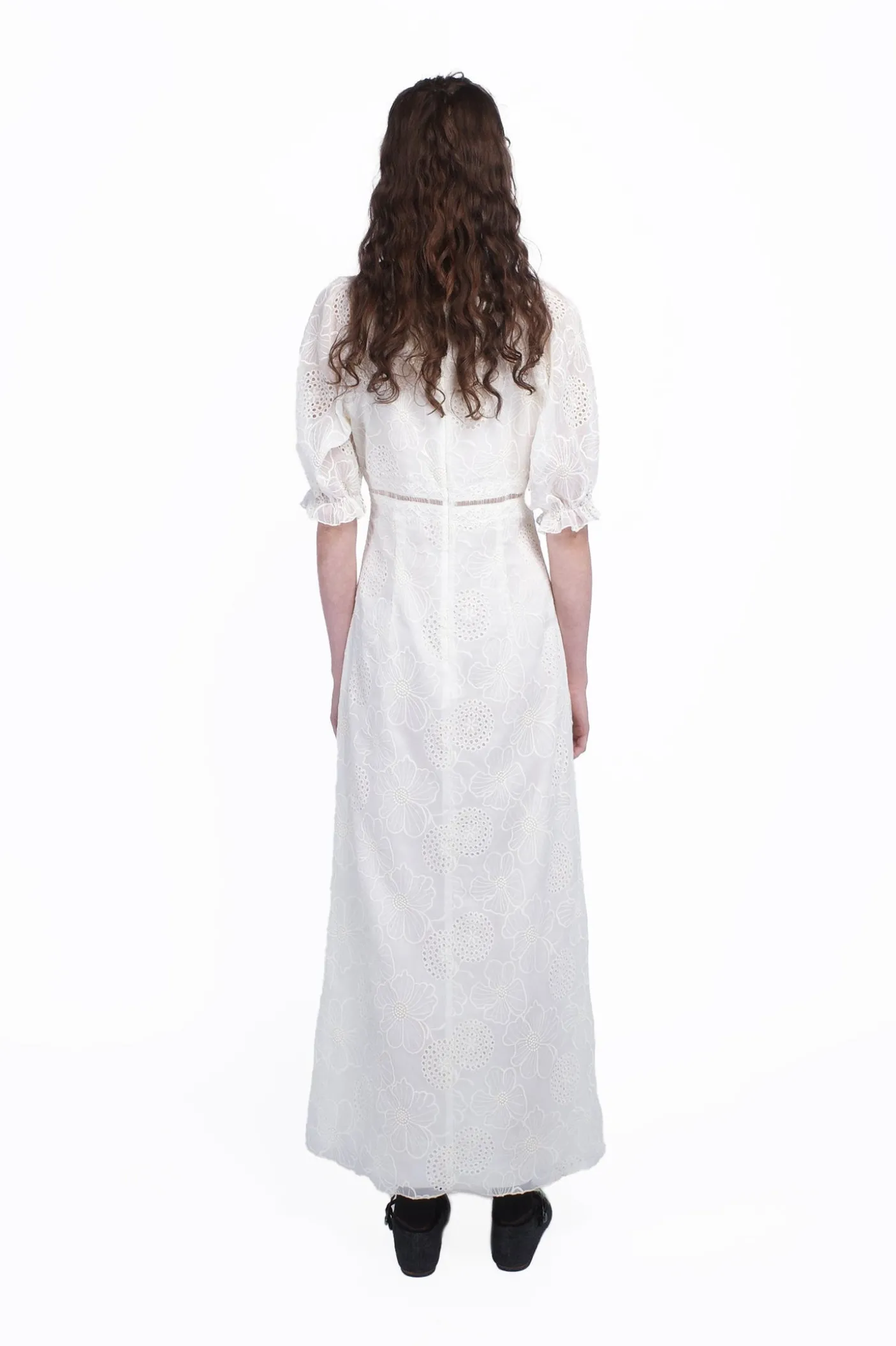 Poppy Embroidered Chiffon Dress