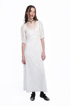 Poppy Embroidered Chiffon Dress