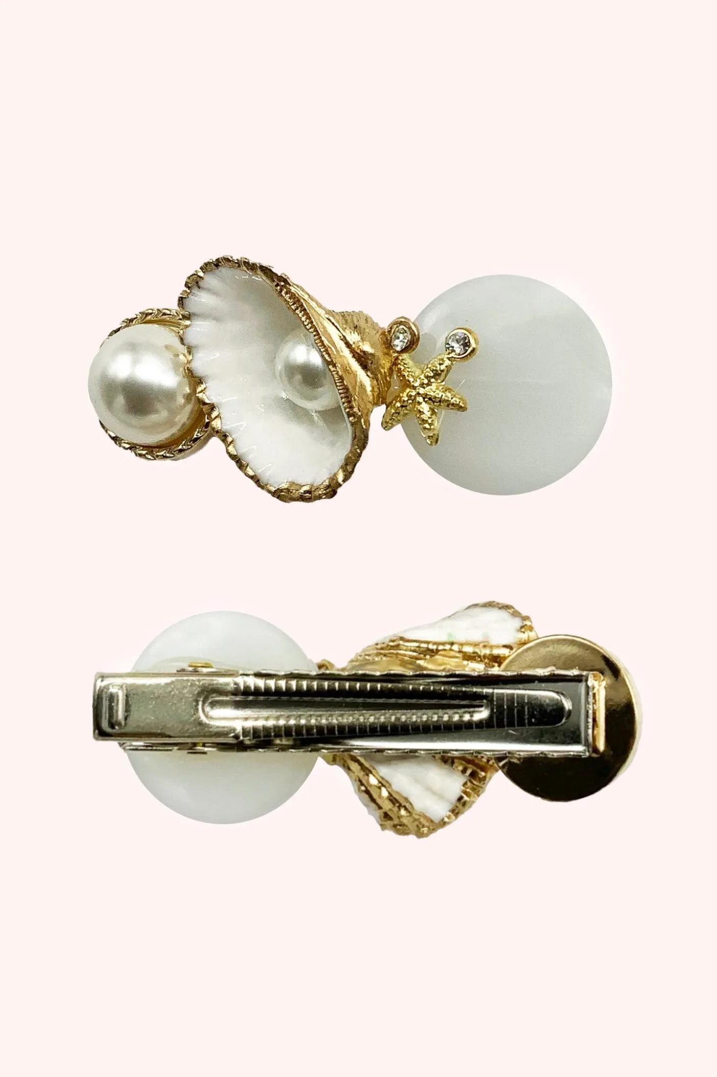 Princess White Opal Hair Clip