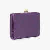 Purple Retro Button Small Wallet