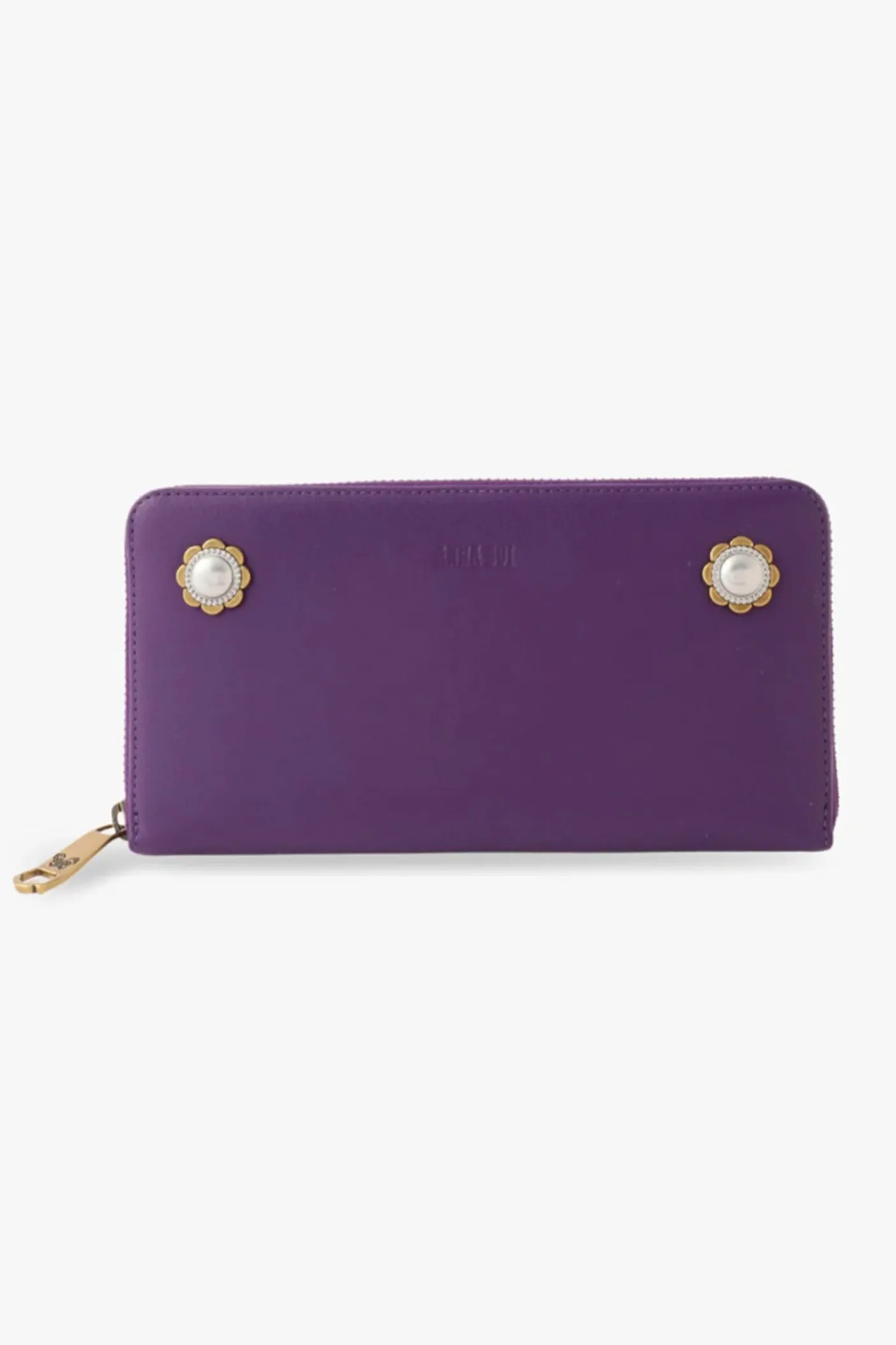 Purple Retro Button Wallet