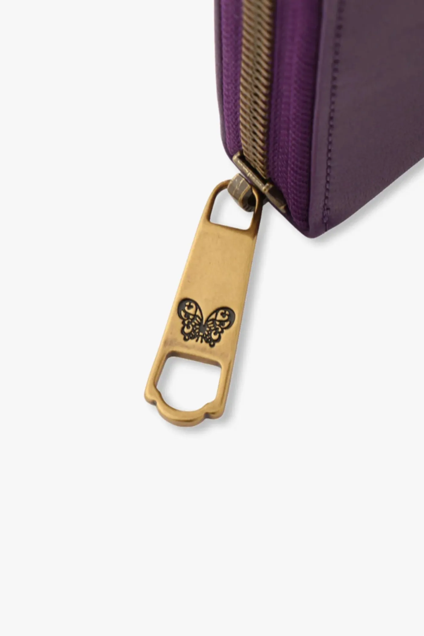 Purple Retro Button Wallet