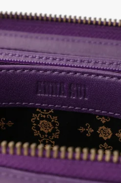 Purple Retro Button Wallet