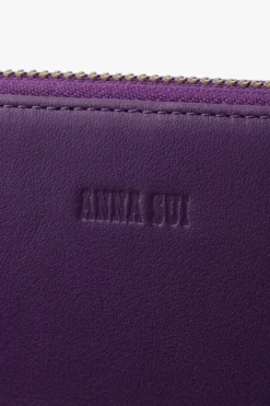 Purple Retro Button Wallet