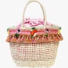 Raffia Tassel Bag-Pink