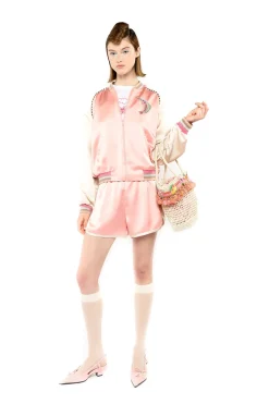 Raffia Tassel Bag-Pink