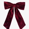 Red Velvet Bow Hair Clip