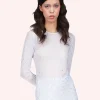 Rhinestone Mesh Top