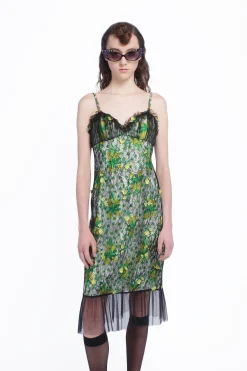 Rosebuds Lace Combo Slip Dress