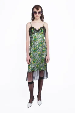 Rosebuds Lace Combo Slip Dress