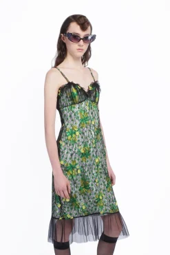 Rosebuds Lace Combo Slip Dress