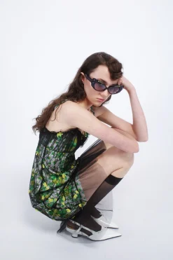 Rosebuds Lace Combo Slip Dress