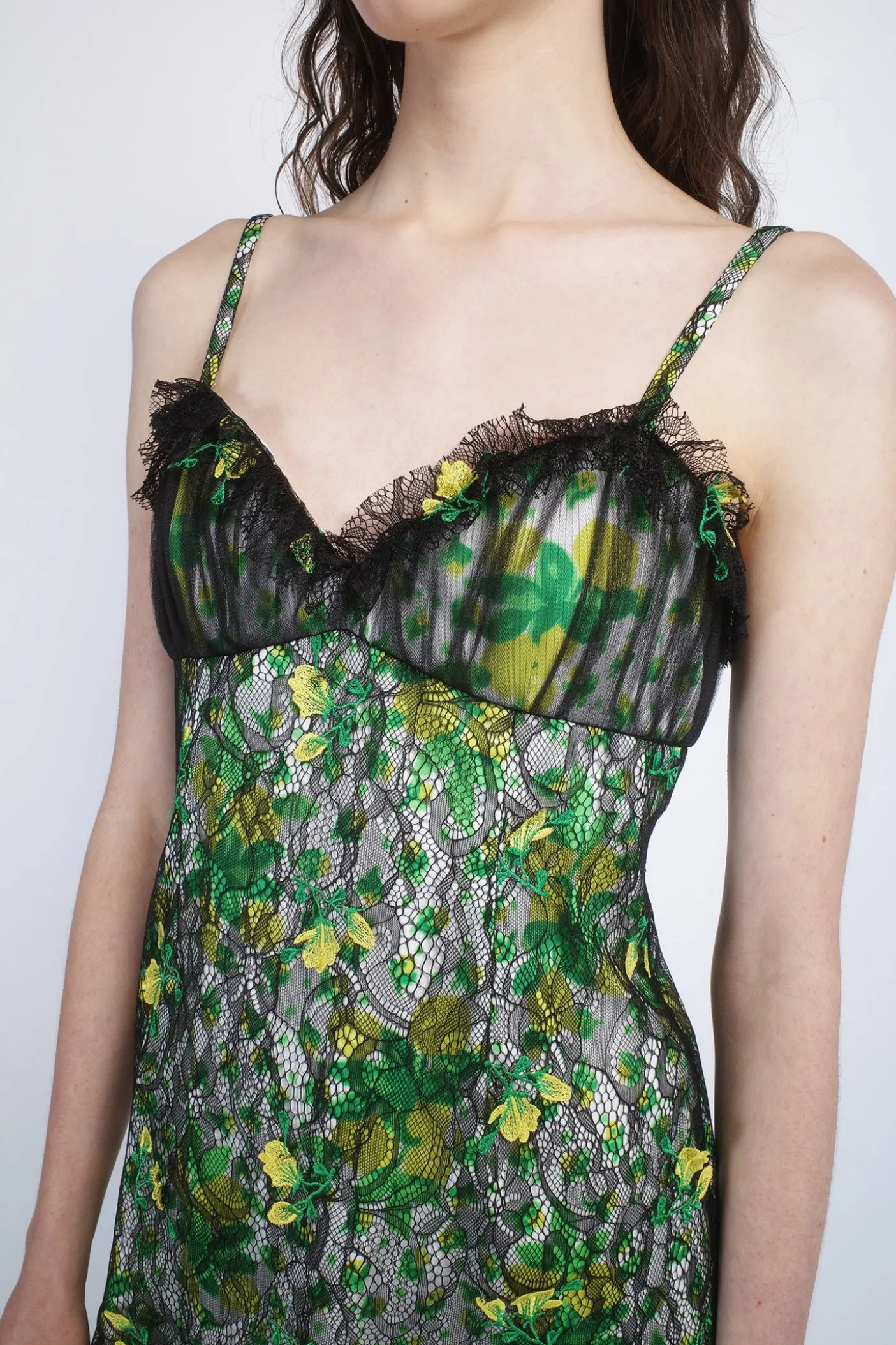 Rosebuds Lace Combo Slip Dress