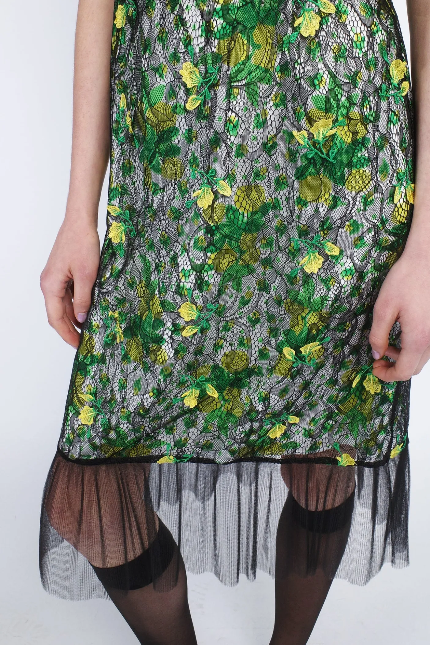 Rosebuds Lace Combo Slip Dress