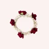 Roses and Pearls Scrunchie