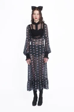 Rosetti Chiffon Victorian Bib Dress