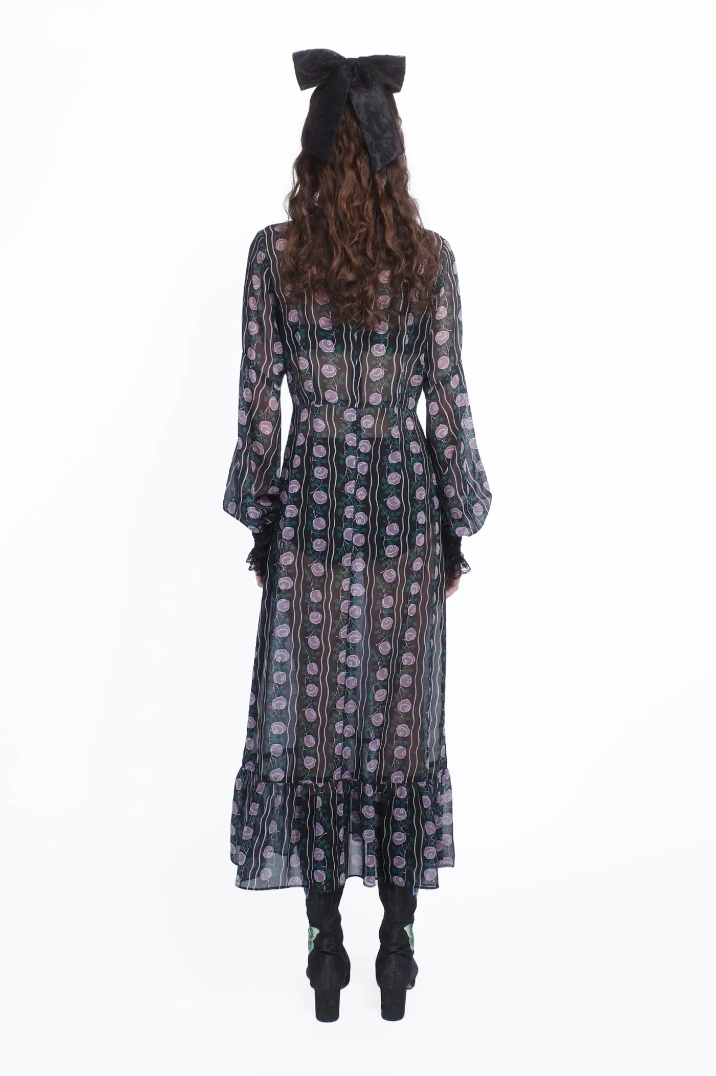 Rosetti Chiffon Victorian Bib Dress