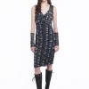 Rosetti Mesh Ruched Tie Dress